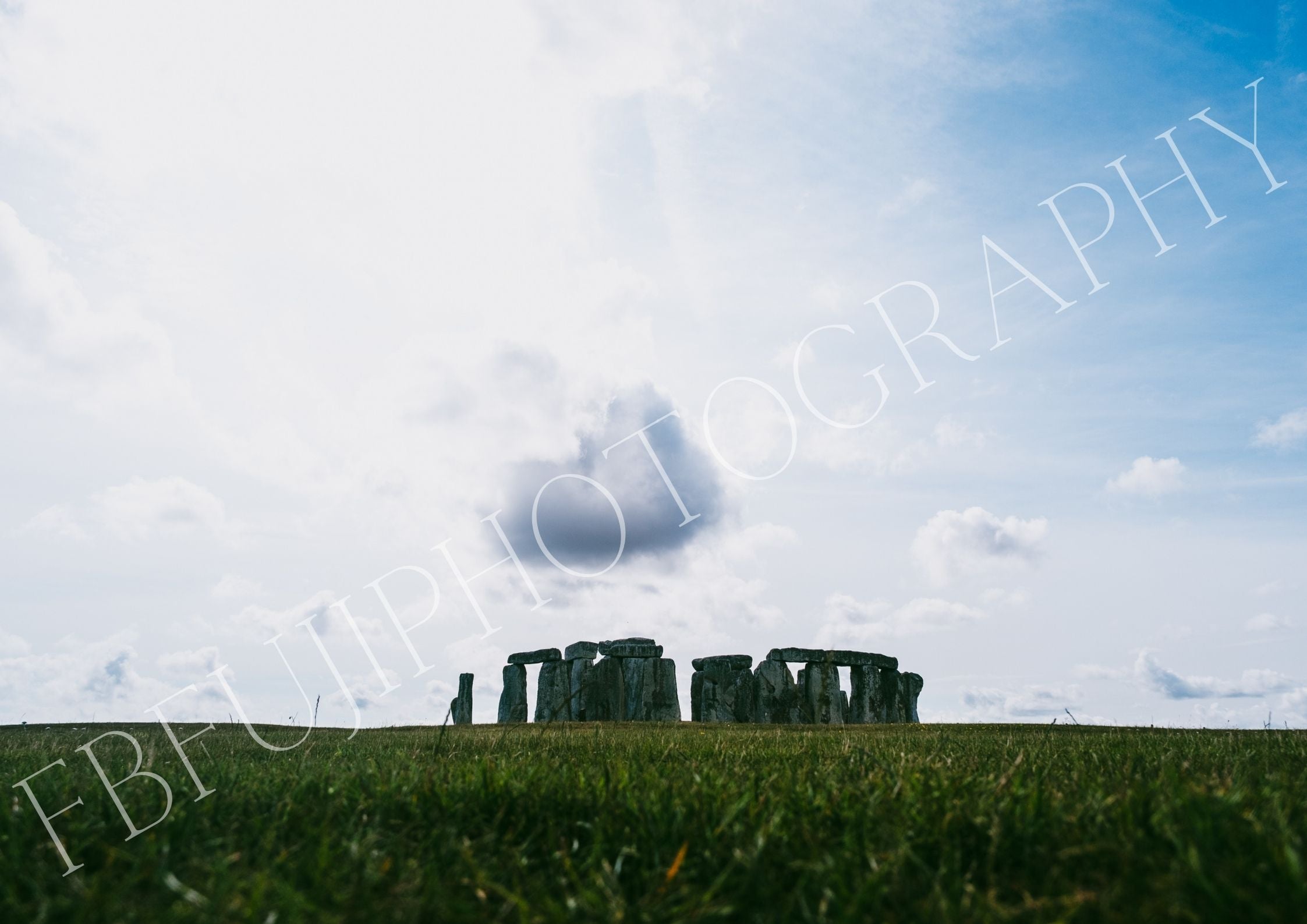 Stonehenge Landscape Wall Art – Distant View of Ancient Monument