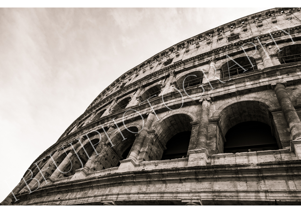 Kolosseum Rom – Fine-Art Fotografie in Sepia | Zeitlose Architektur Wandbild