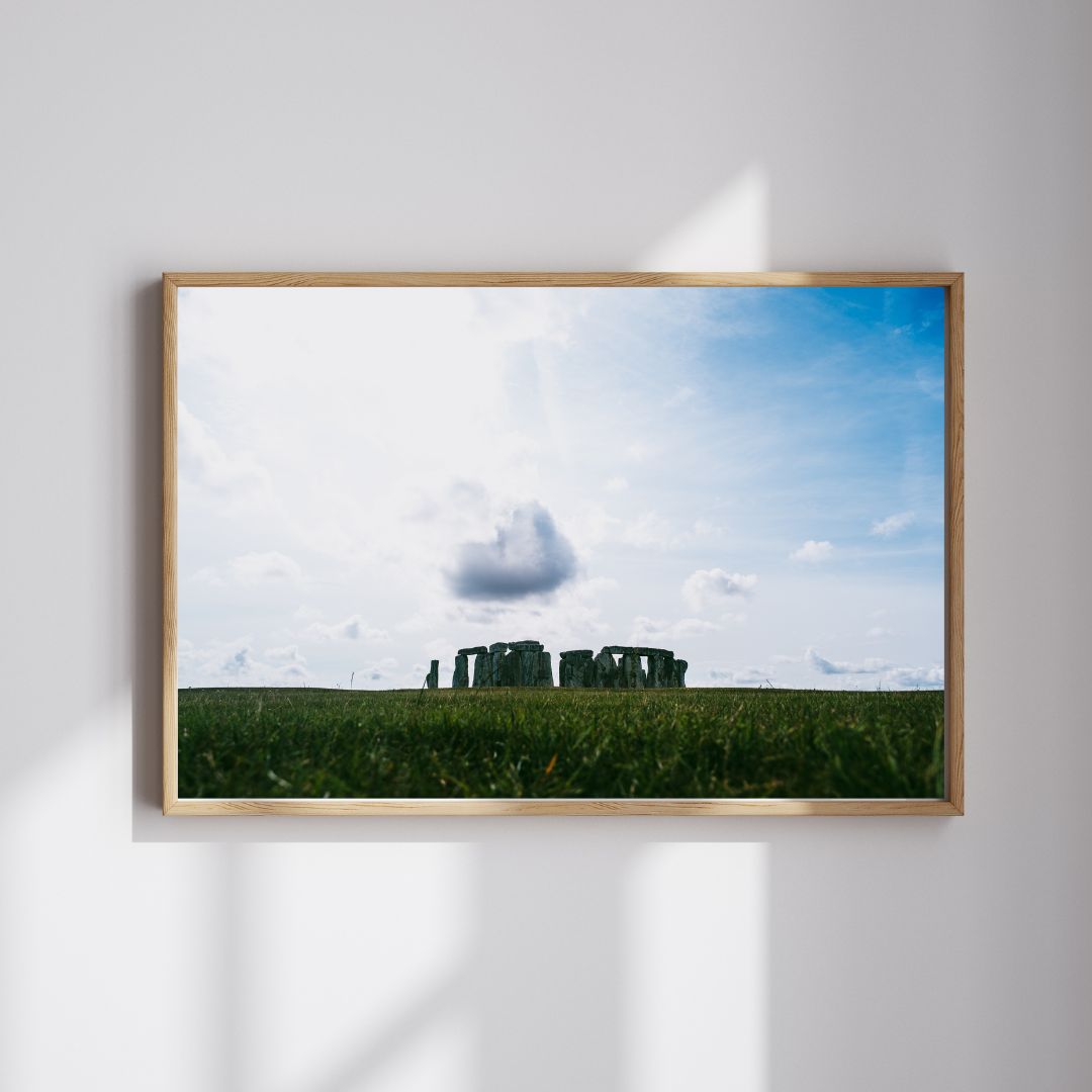 Stonehenge Landscape Wall Art – Distant View of Ancient Monument