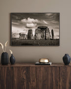 Stonehenge Black and White Wall Art – Timeless Monument Photography of England