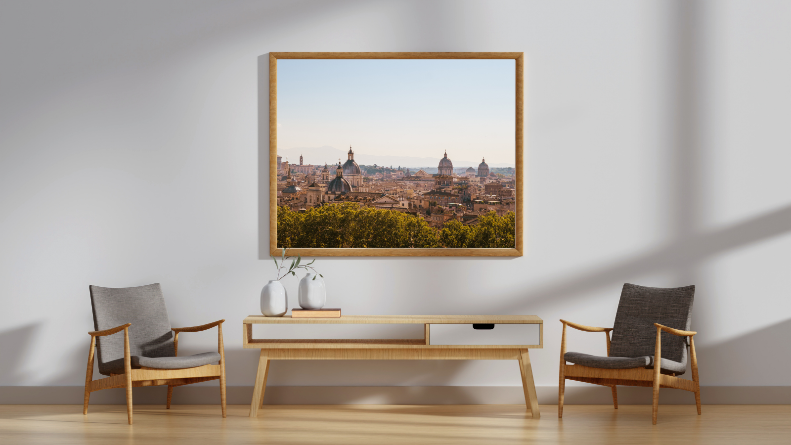 Rome Cityscape Fine Art Print – Panoramic Skyline Photography Wall Art