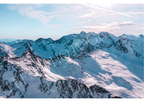 Frozen Peaks – Fine Art Alpen Fotografie | Kristallklare Winterlandschaft & Schneepanorama – Alpine Wandkunst in Blau