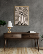 Ancient Roman Columns – Timeless Architecture Fine Art Print | Sepia Wall Art from Rome