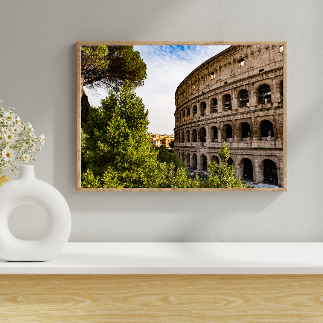 Colosseum Rome Fine Art Photography Print – Ancient Architecture Wall Art