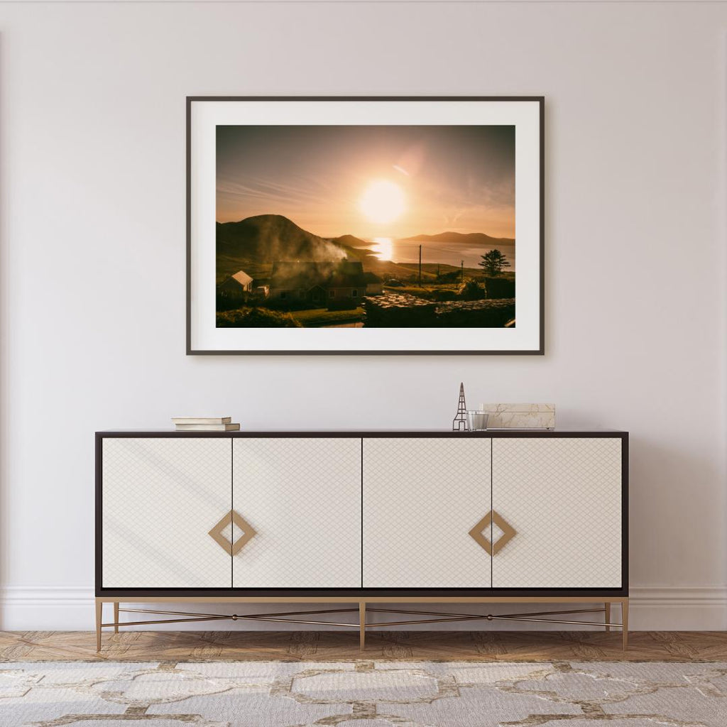 Mystische irische Küste bei Sonnenuntergang – Fine Art Fotografie | Natur- & Küstenlandschaft als Wandbild