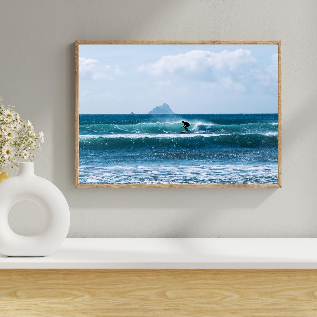 SURFERLIFE I irische Küstenlandschaft mit den Skellig Islands - Fine Art Print