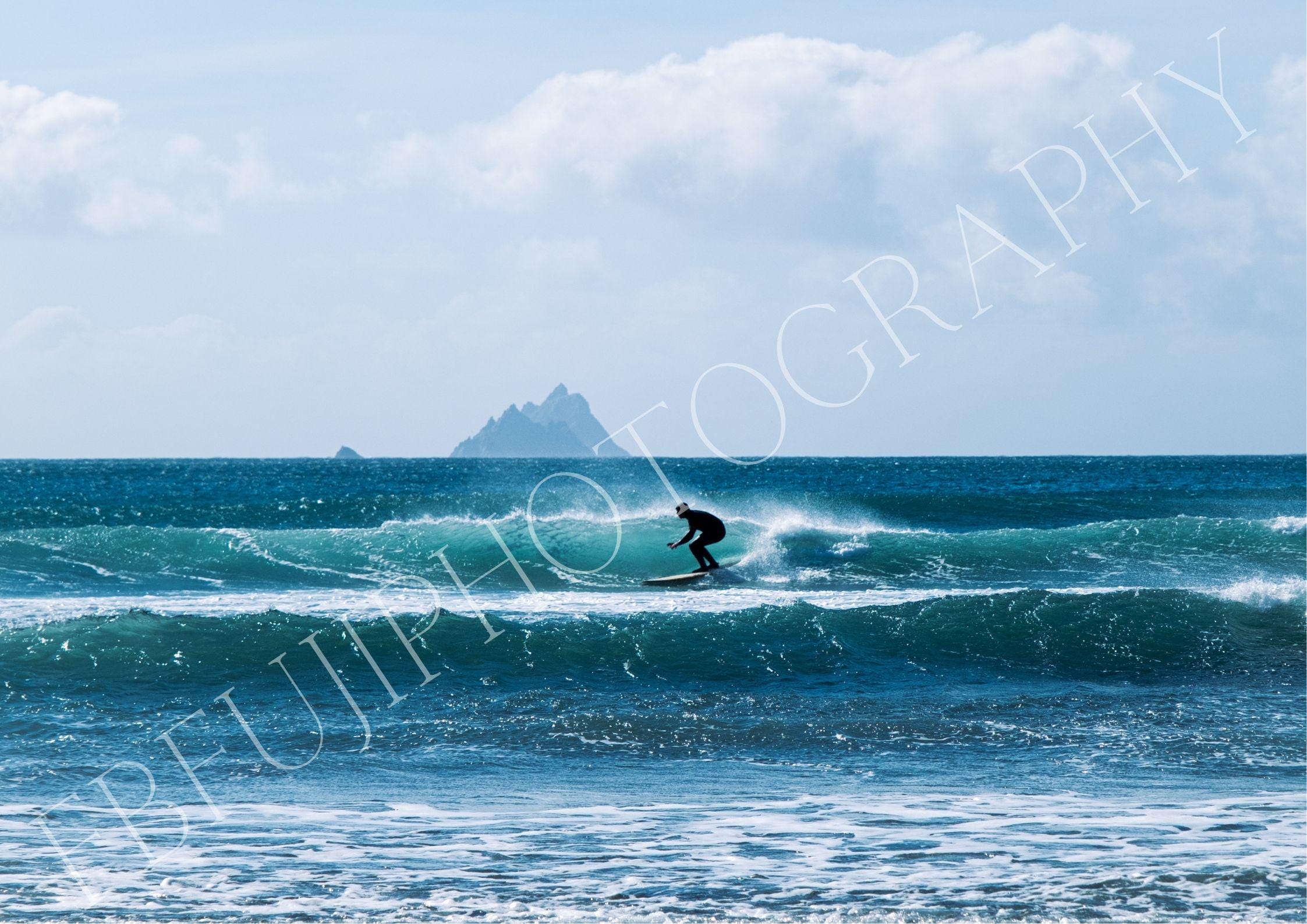 SURFERLIFE I irische Küstenlandschaft mit den Skellig Islands - Fine Art Print